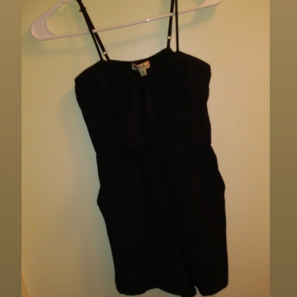 About a girl black romper